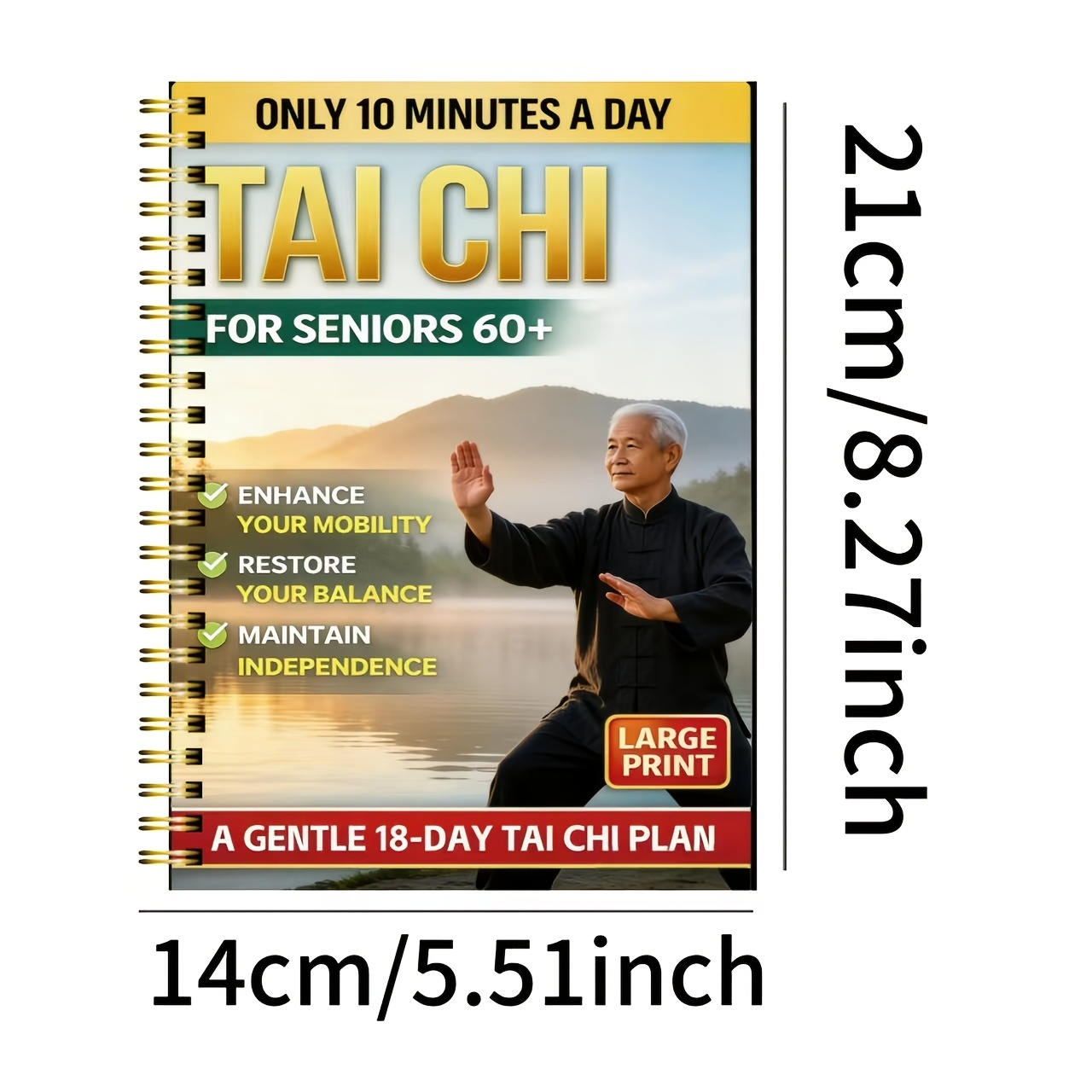 Tai Chi for Seniors 60+ Book:  - Home Gym Daily Routine reseña y precio