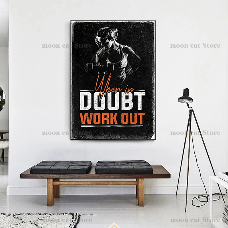 Fitness Sports Poster Bodybuil - Home Gym Quotes reseña y precio